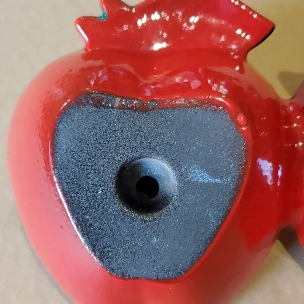 Enamel double Apple baker . Unbranded